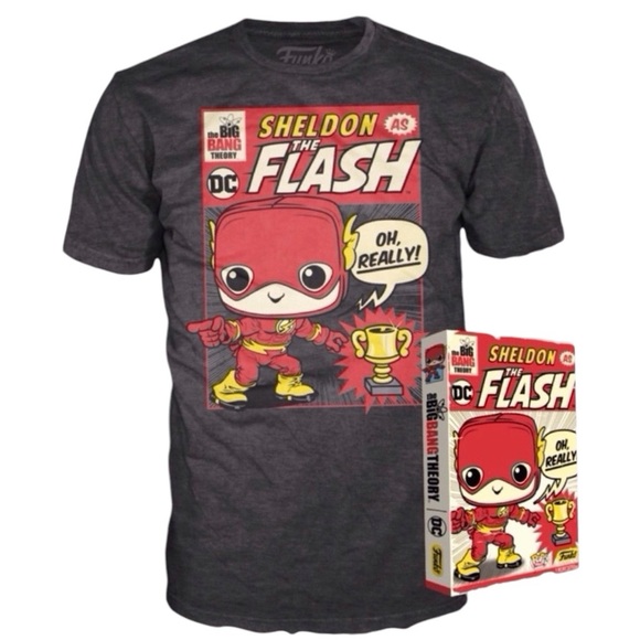 Funko Other - Funko- The Big Bang Theory, Sheldon as Flash Box Tee